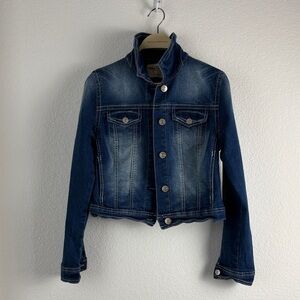 Wallflower Dark Blue Jean Jacket Soft Denim